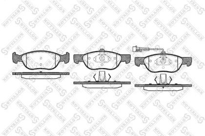 Комплект тормозных колодок STELLOX 598 011B-SX